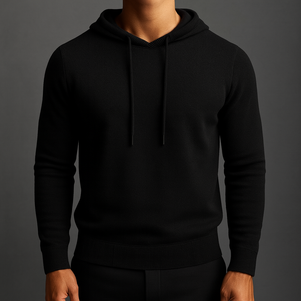 Felpa uomo con cappuccio, design moderno e casual, perfetta per un comfort quotidiano con stile.
