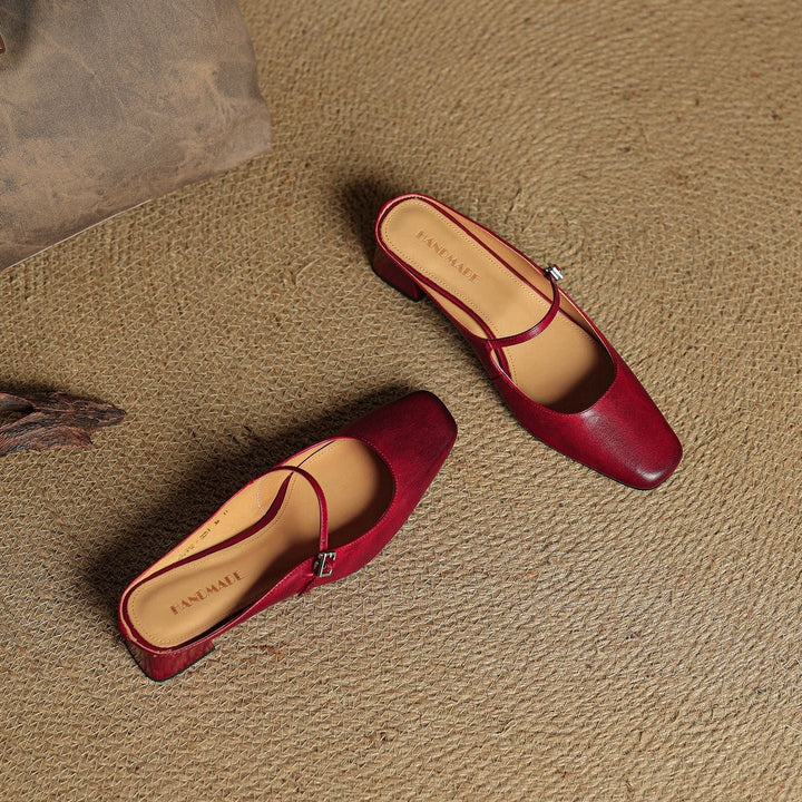 Scarpe uomo Mary Jane con tacco grosso, ideali per outfit eleganti e un comfort duraturo.