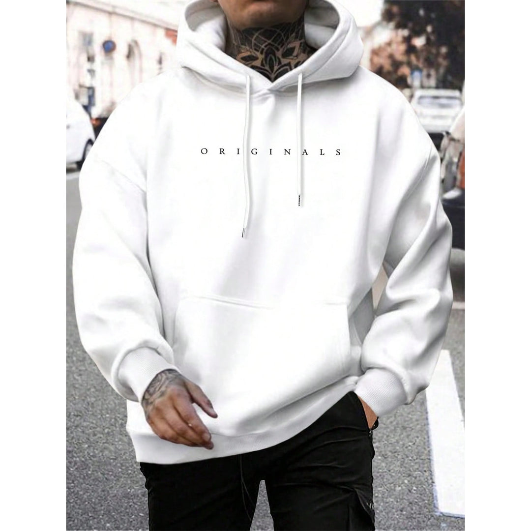Felpa con cappuccio oversize da uomo con grafica, look streetwear trendy e casual per ogni giorno.