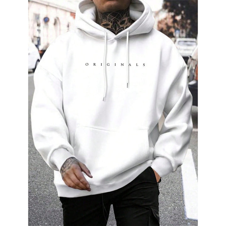 Felpa con cappuccio oversize da uomo con grafica, look streetwear trendy e casual per ogni giorno.