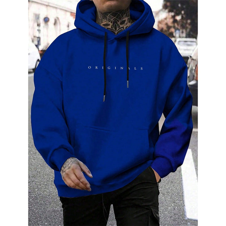 Felpa con cappuccio oversize uomo, colore versatile, stile streetwear minimalista per look casual.