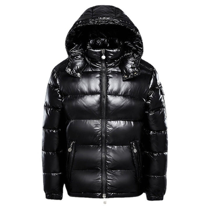 Giacca puffer da uomo trapuntata, idrorepellente con cappuccio. Ideale per l'inverno, leggera e casual.