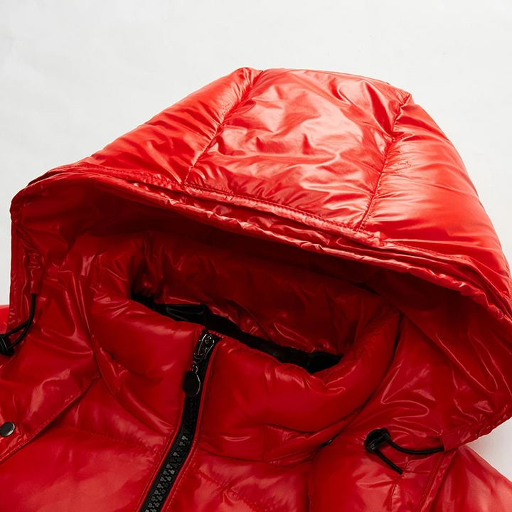 Giacca leggera da uomo, puffer con cappuccio per pioggia, trapuntata per calore. Ottima per l'esterno e viaggio.