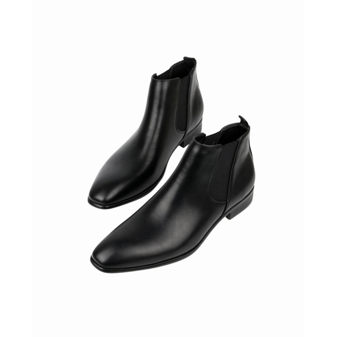 Scarpe stivali Chelsea uomo alla moda, design con punta affusolata. Perfetti per vestibilità comoda e stile moderno.