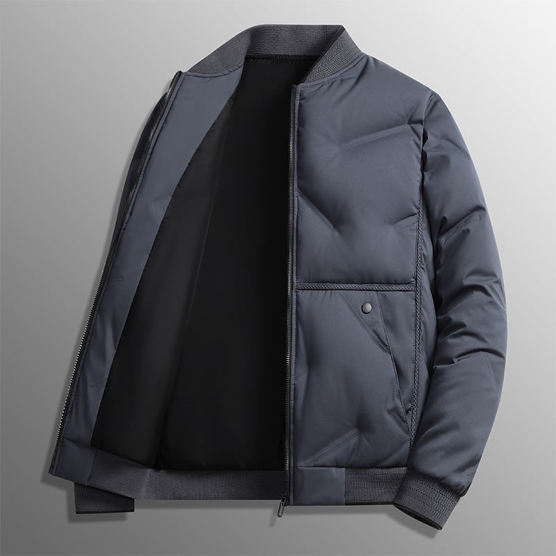 Giacca bomber trapuntata da uomo per un look casual e street style, perfetta per l'autunno e l'inverno.