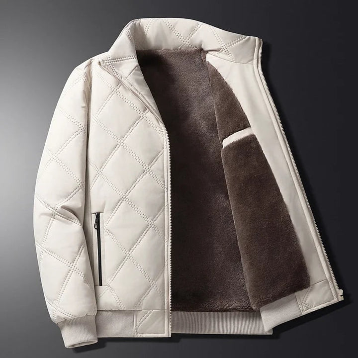 Giacca invernale uomo trapuntata, cappotto caldo per outwear casual ed elegante, massimo comfort.