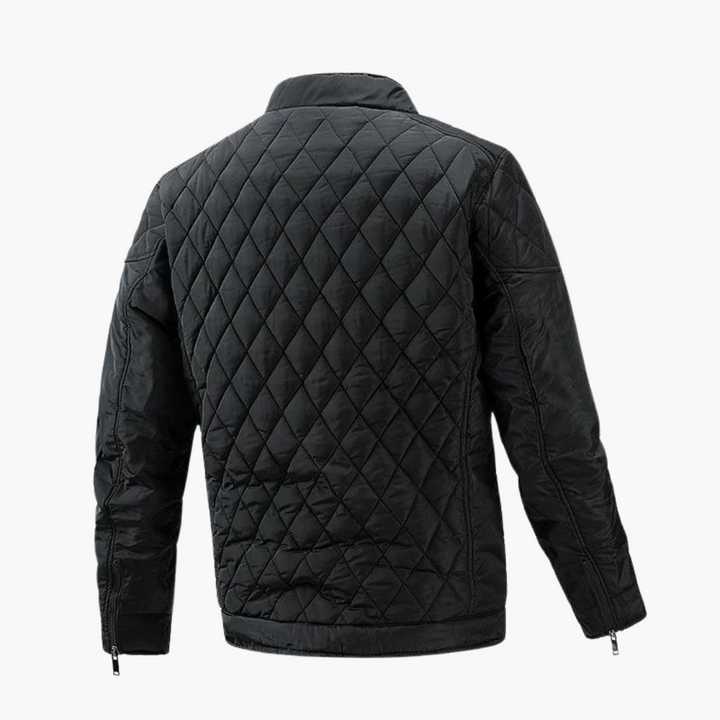 Giacca uomo trapuntata a rombi, leggera e versatile. Ideale per un look casual o smart-casual.