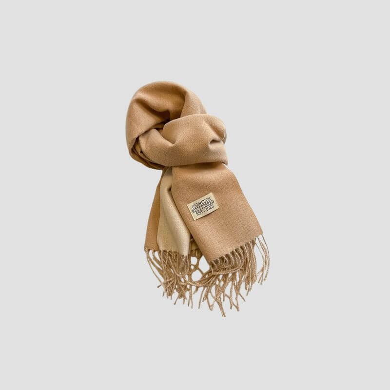 Sciarpa uomo invernale reversibile con frange, bicolore, elegante e calda per ogni look.