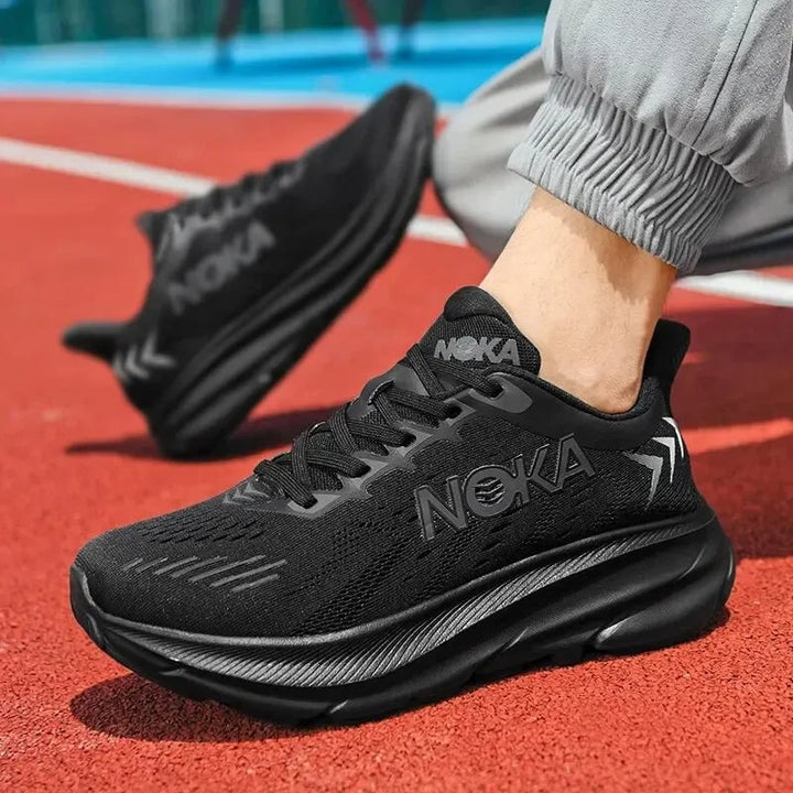Scarpe running uomo ammortizzate, leggerezza estrema, comfort sportivo per allenamento e stile casual.