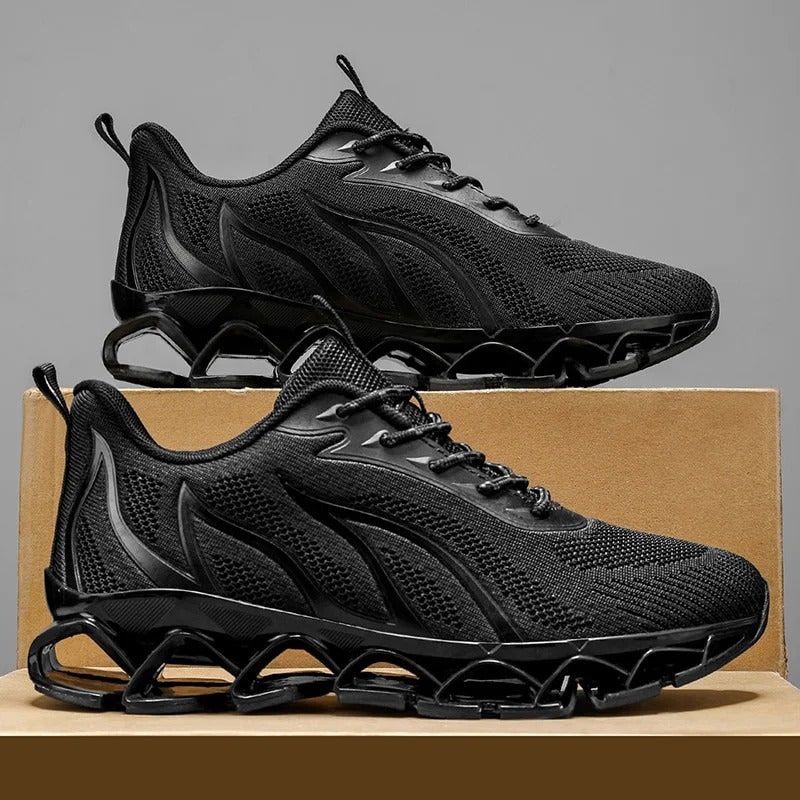 Scarpe sportive uomo con design ergonomico e ammortizzazione per massimo comfort, adatte per allenamento e uso quotidiano.