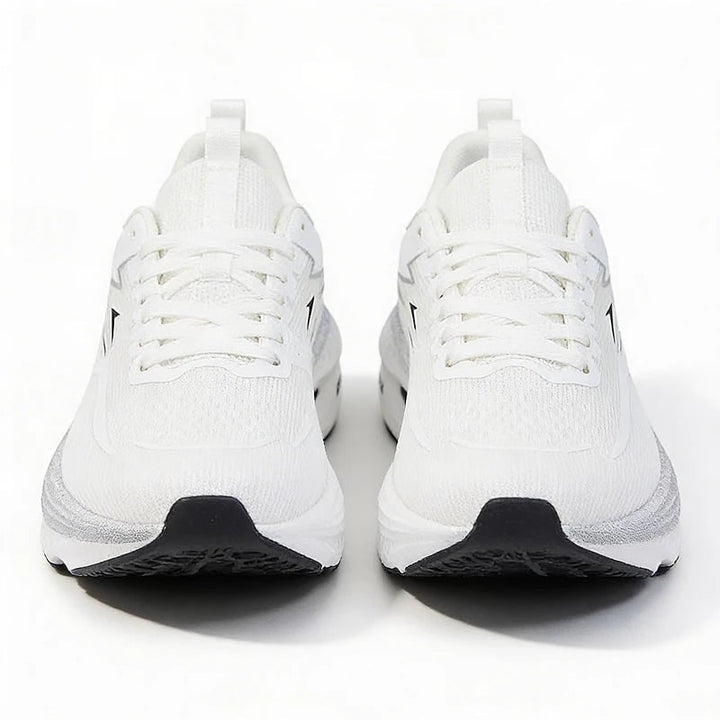 Sneakers uomo sportive con design moderno e chiusura a lacci, perfette per corsa e attività versatili.