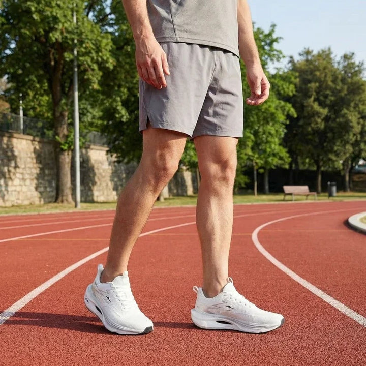 Scarpe da running uomo leggere e ammortizzate, ideali per sport, atletica e massimo comfort quotidiano.
