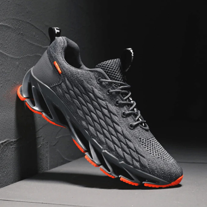 Scarpe da corsa uomo leggere e traspiranti, ideali per fitness, jogging o stile casual quotidiano.