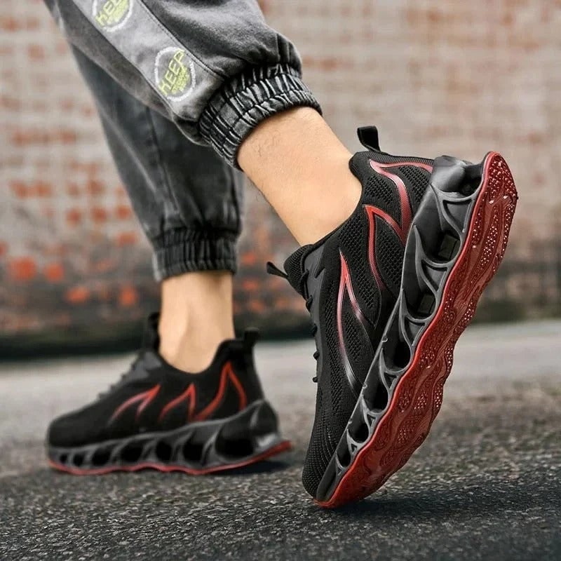 Scarpe sportive uomo leggere, traspiranti e confortevoli, perfette per lunghe sessioni di running.
