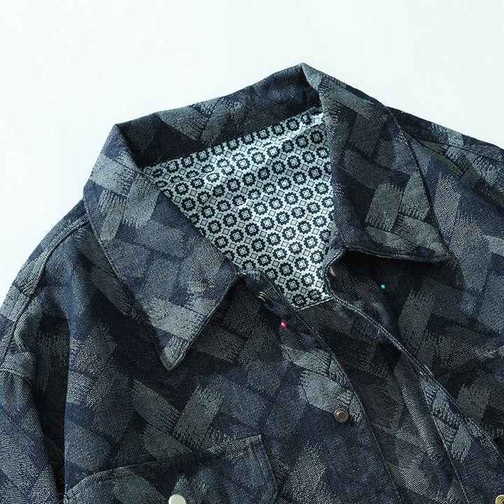 Giacca camicia uomo blu, ideale per look a strati, unisce comfort casual ed eleganza moderna.