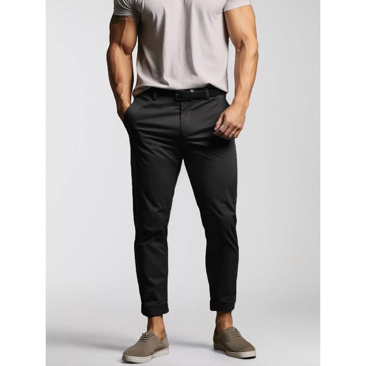 Pantaloni chino slim fit per uomo, ideali per primavera, estate e autunno, versatili e confortevoli.