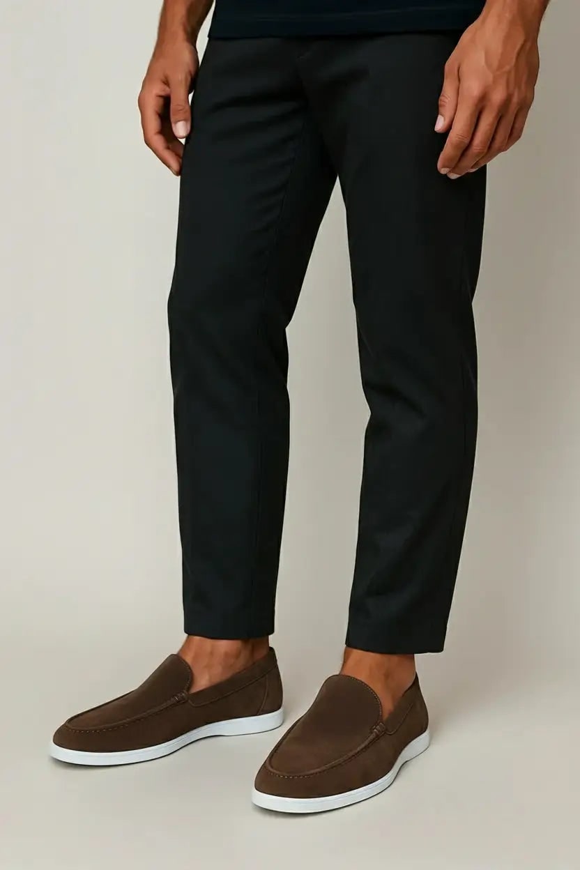 Mocassini da uomo slip-on, design versatile e comodo, perfetti per l'estate e la primavera, stile senza tempo.