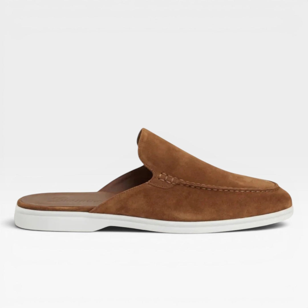 Mocassini uomo comodi e pratici, slip-on senza lacci con plantare imbottito, stile casual.