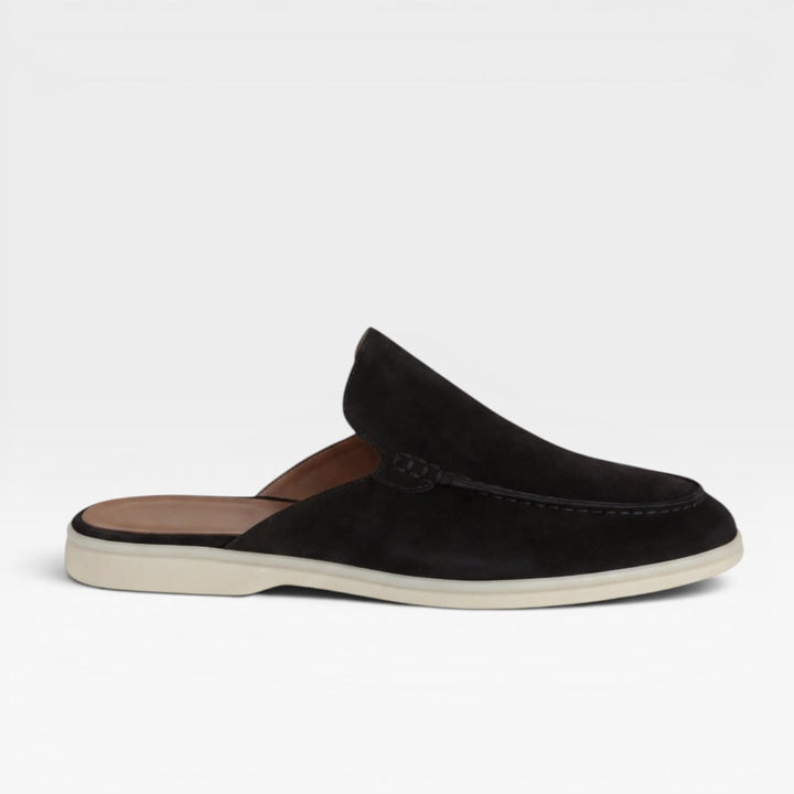 Mocassini uomo casual con punta mocassino, scarpe comfort slip-on e plantare imbottito.