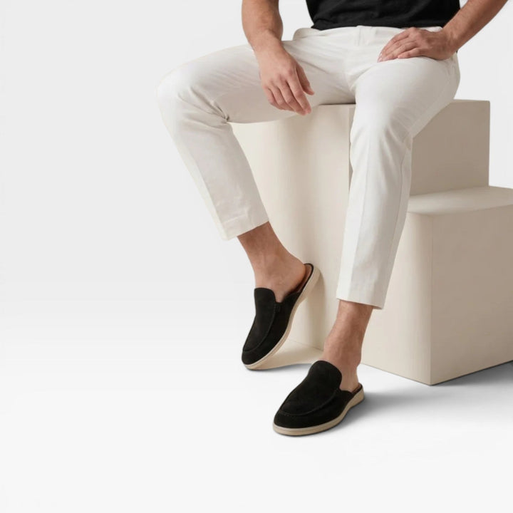 Moda uomo: mocassini slip-on casual, perfetti per l'estate, con suola comfort e senza lacci.