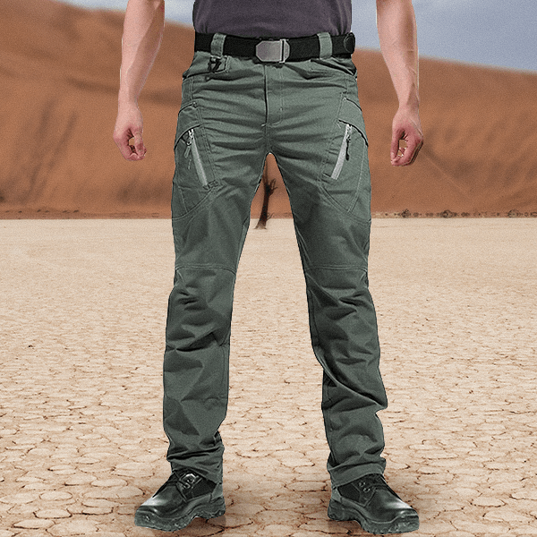 Pantaloni cargo tattici da uomo, resistenti e idrorepellenti, ideali per lavoro, escursioni e outdoor.