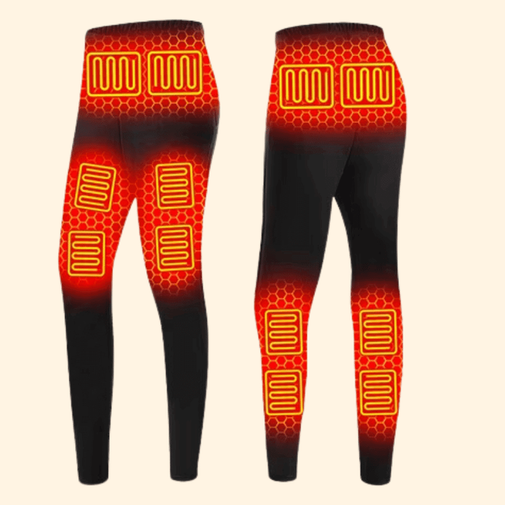 Pantaloni termici riscaldati USB uomo, versatili per inverno, outdoor, sci e lavoro. Strato base caldo e confortevole.