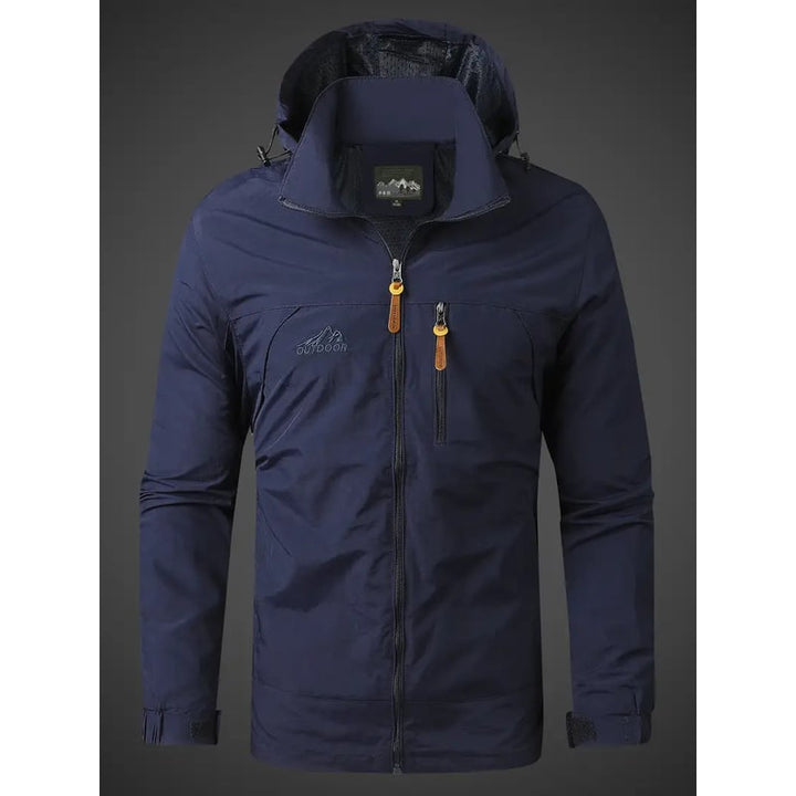 Giacca uomo impermeabile e leggera, ripiegabile per protezione in primavera/autunno, ideale per viaggi e outdoor.