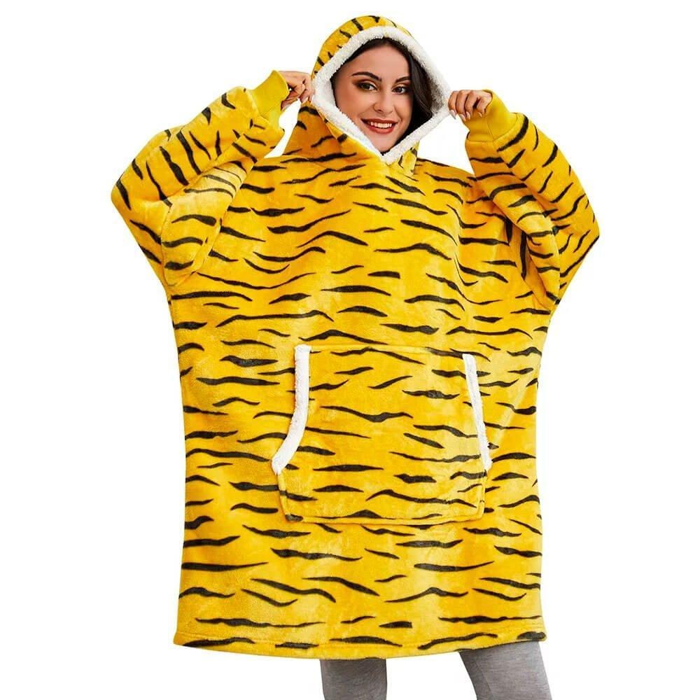 Felpa coperta invernale da uomo, ideale per un riposo ristoratore e un relax senza pari.