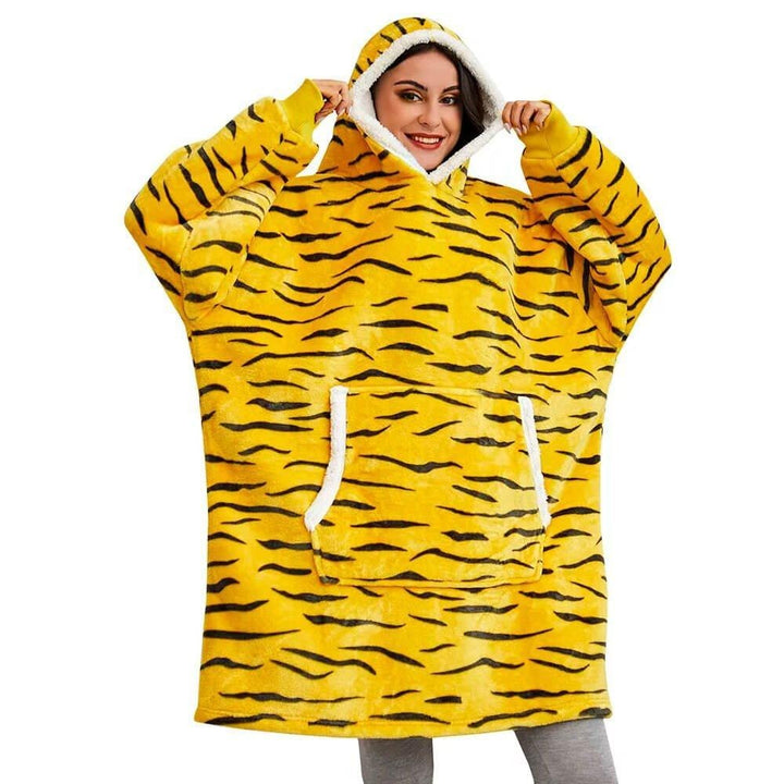 Felpa coperta invernale da uomo, ideale per un riposo ristoratore e un relax senza pari.