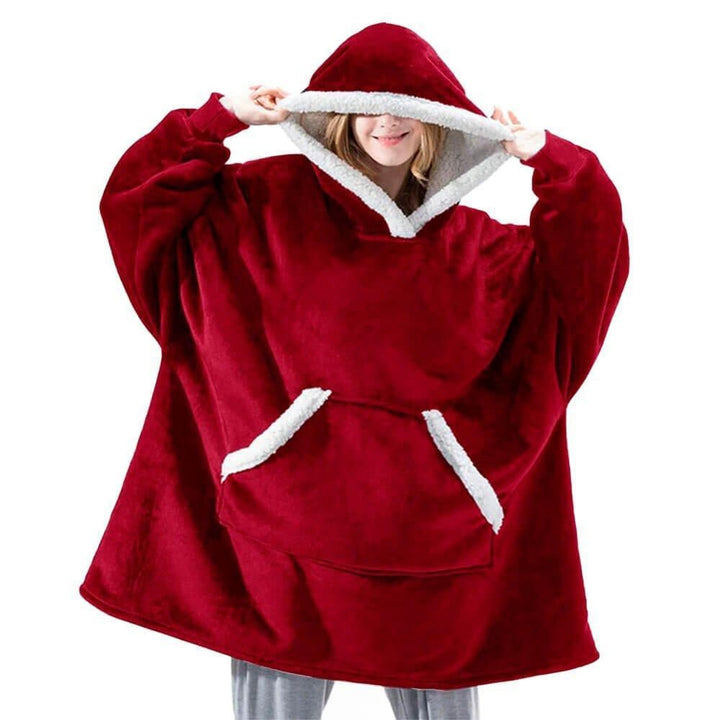 Regalo perfetto: felpa coperta oversize da uomo per un comfort casalingo e un caldo invernale.