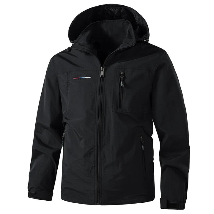 Giacca a vento uomo primaverile/autunnale, leggera e sportiva, perfetta per viaggi e attività outdoor.
