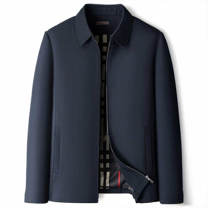 Moda maschile: giacca a vento uomo con fodera a quadri, capo versatile per stile casual ed eleganza.