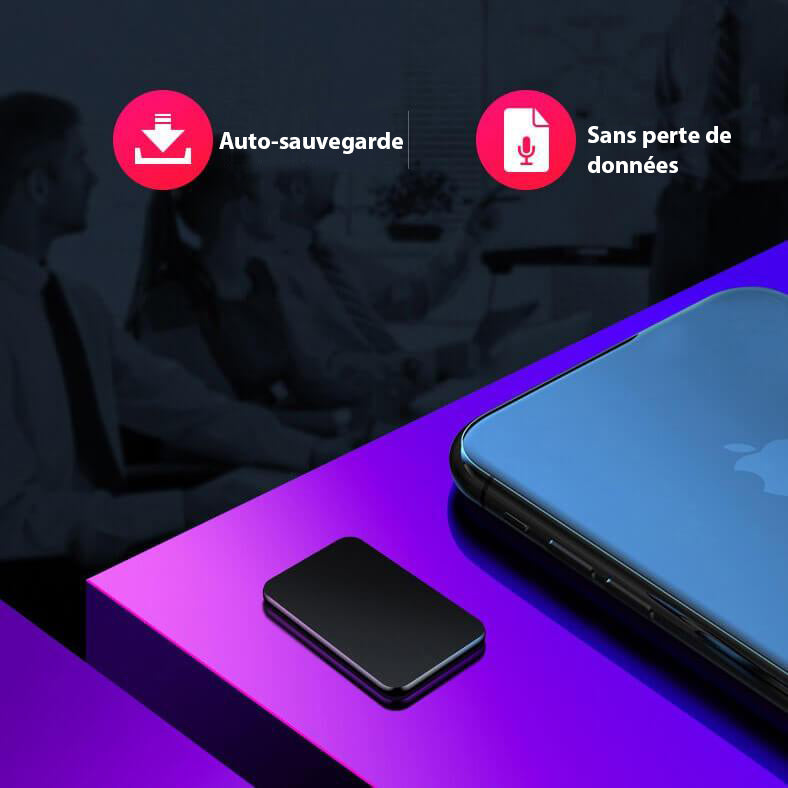 Mini registratore vocale spia ultra sottile, ideale per registrazione audio discreta professionale.