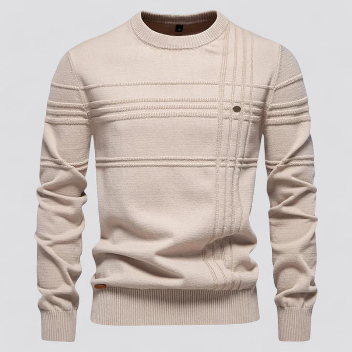 Elegante pullover uomo, ideale per la moda autunnale e lo stile casual.