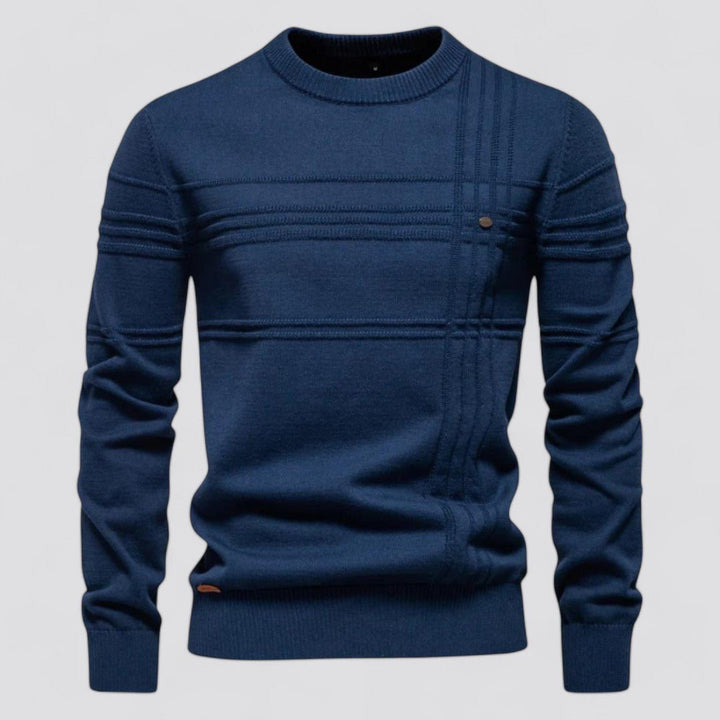 Pullover uomo versatile, maglione elegante e casual per l'autunno.