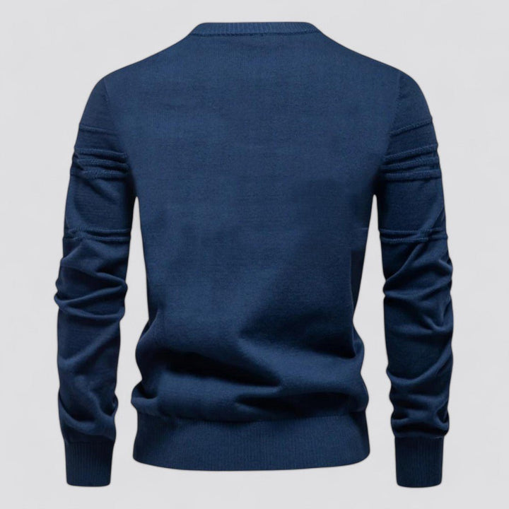 Maglione uomo autunnale, morbido e caldo, un capo essenziale di moda.