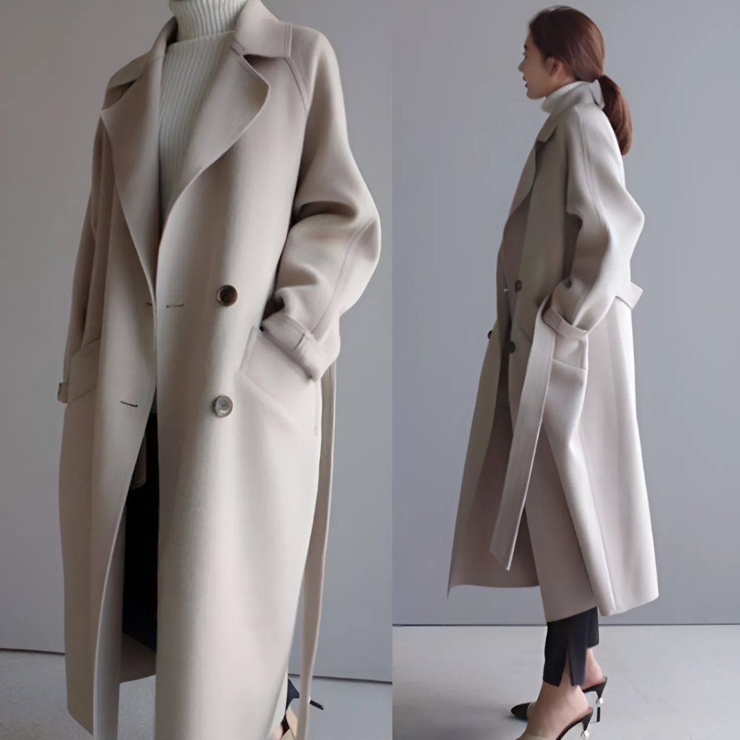 Cappotto invernale donna, design classico ed elegante, garantisce calore e stile impeccabile.