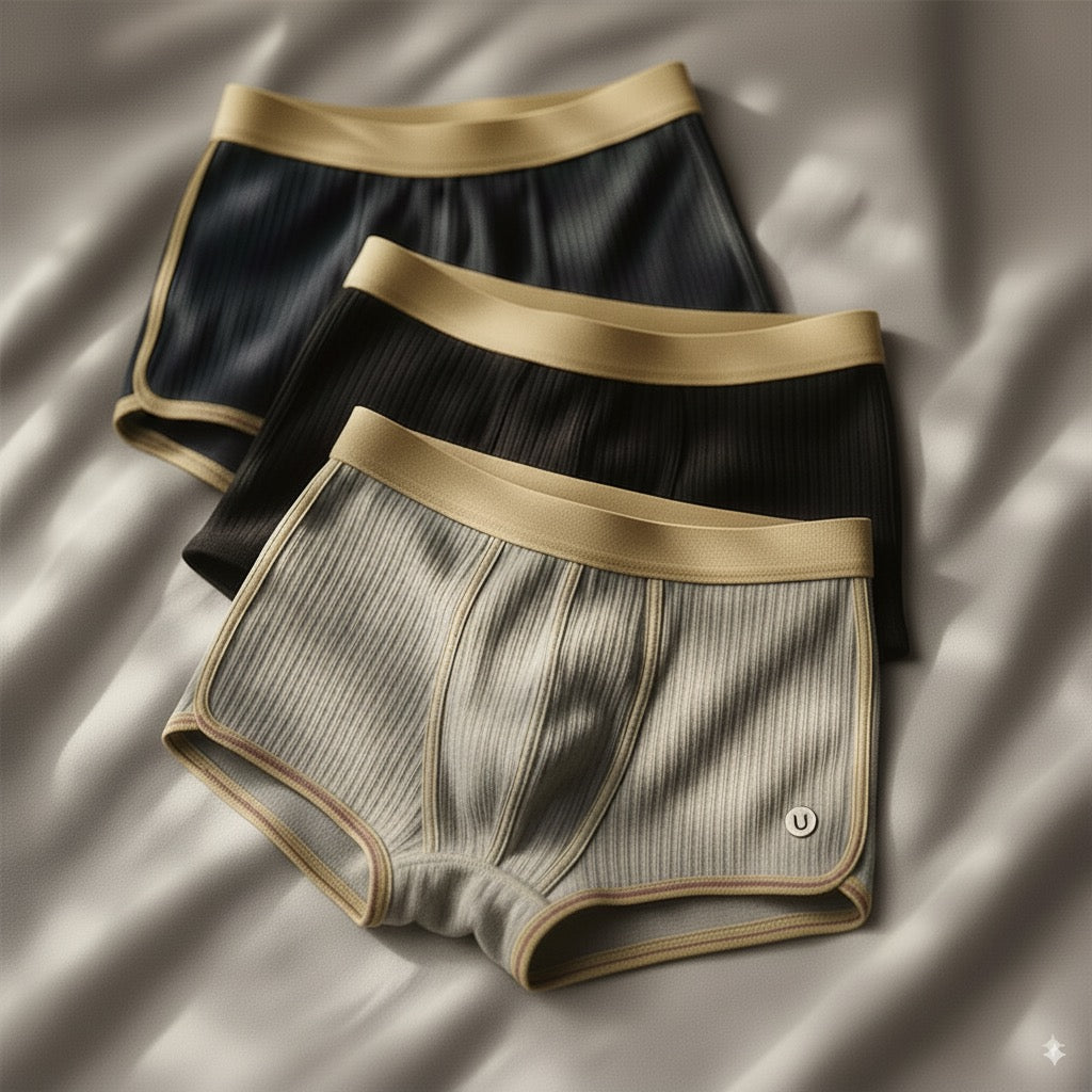 Intimo boxer uomo flessibile con vita elastica per supporto ottimale e libertà di movimento tutto il giorno.