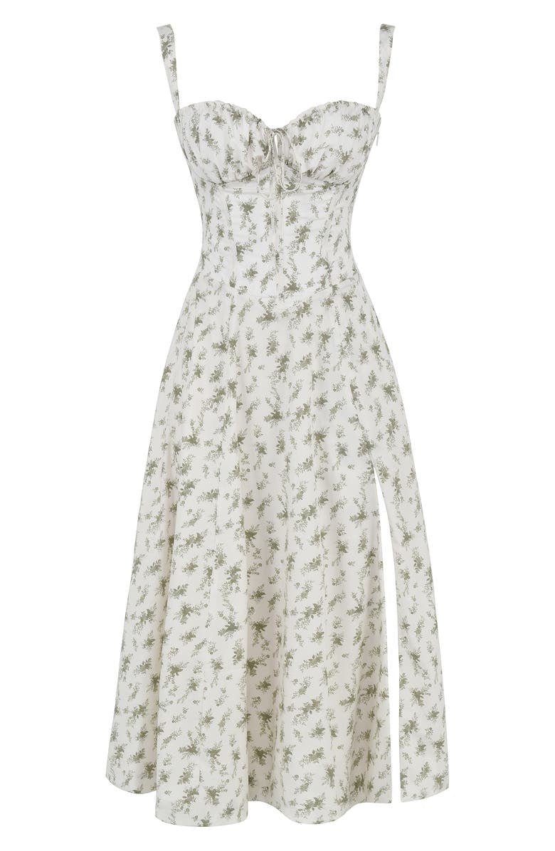 Abito midi donna per cerimonia, corpetto elegante e gonna fluida. Perfetto per un look sofisticato.