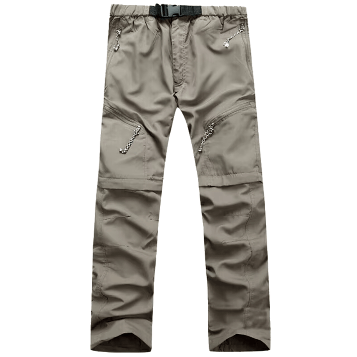 Pantaloni funzionali uomo per outdoor, convertibili per ogni clima. Perfetti per viaggio, escursioni e comfort.