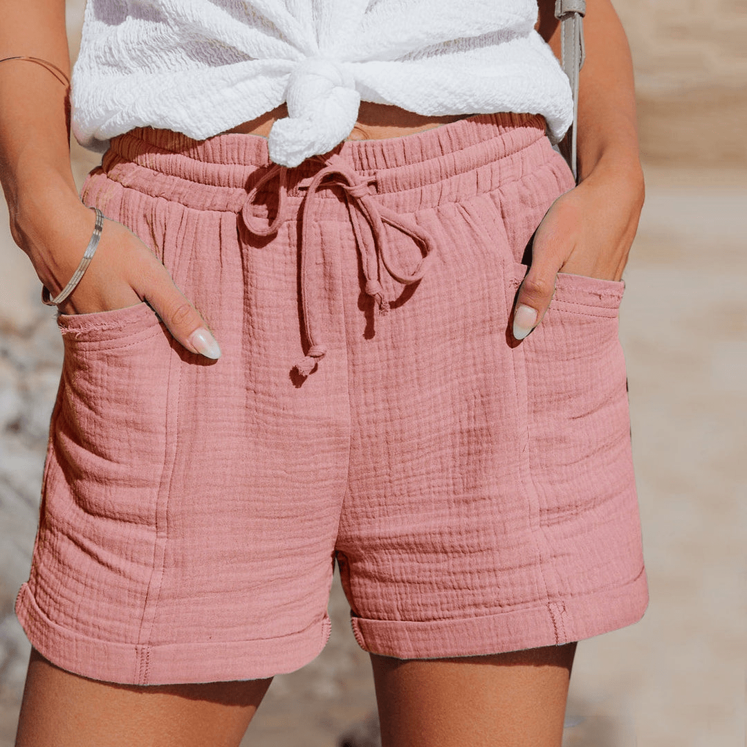 Shorts estivi da donna leggeri e traspiranti, vestibilità rilassata per il massimo comfort e stile casual.