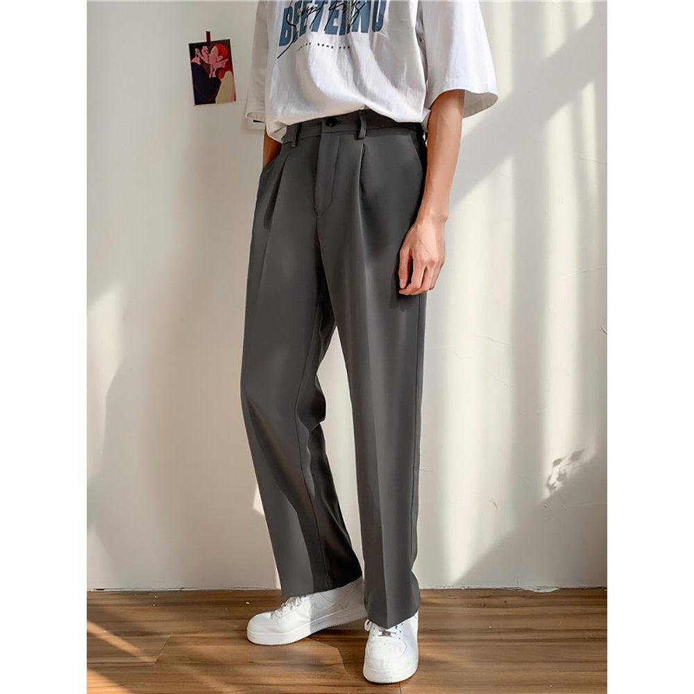Pantaloni uomo eleganti, taglio sartoriale, gamba dritta. Ideali per business, ufficio, look formale e casual chic.