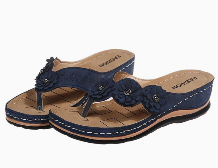 Sandali donna ortopedici slip-on per camminata leggera, comfort estivo e supporto plantare garantito. Antiscivolo.