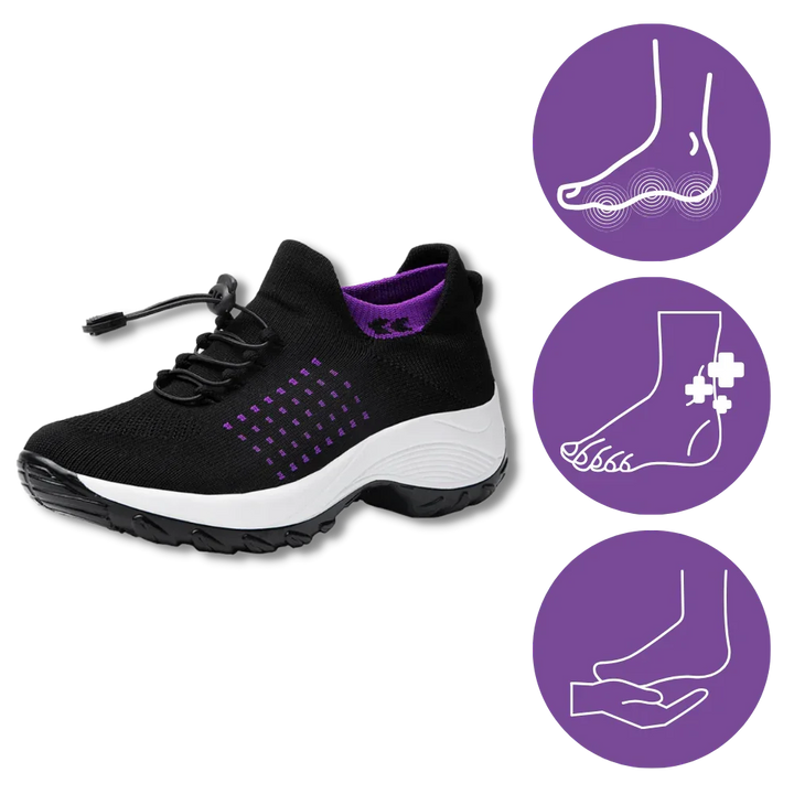 Scarpe ortopediche unisex antiscivolo ammortizzate per sollievo dolore, fascite plantare e supporto arco.