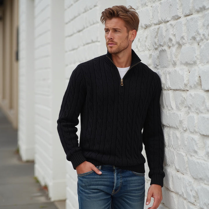 Maglione da uomo leggero e versatile, perfetto per l'autunno e tutte le occasioni.