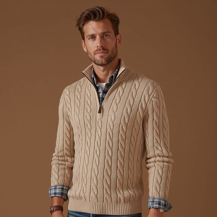 Maglione leggero da uomo in maglia per autunno, perfetto per un look casual o elegante.