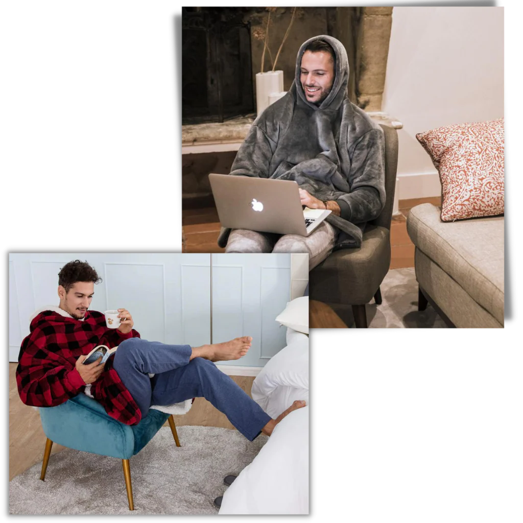Morbida felpa coperta oversize da donna, per relax e comfort avvolgente in inverno.