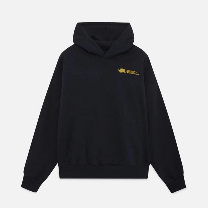 Felpa uomo con cappuccio e grafica vistosa, vestibilità oversize, comfort e stile streetwear autentico.