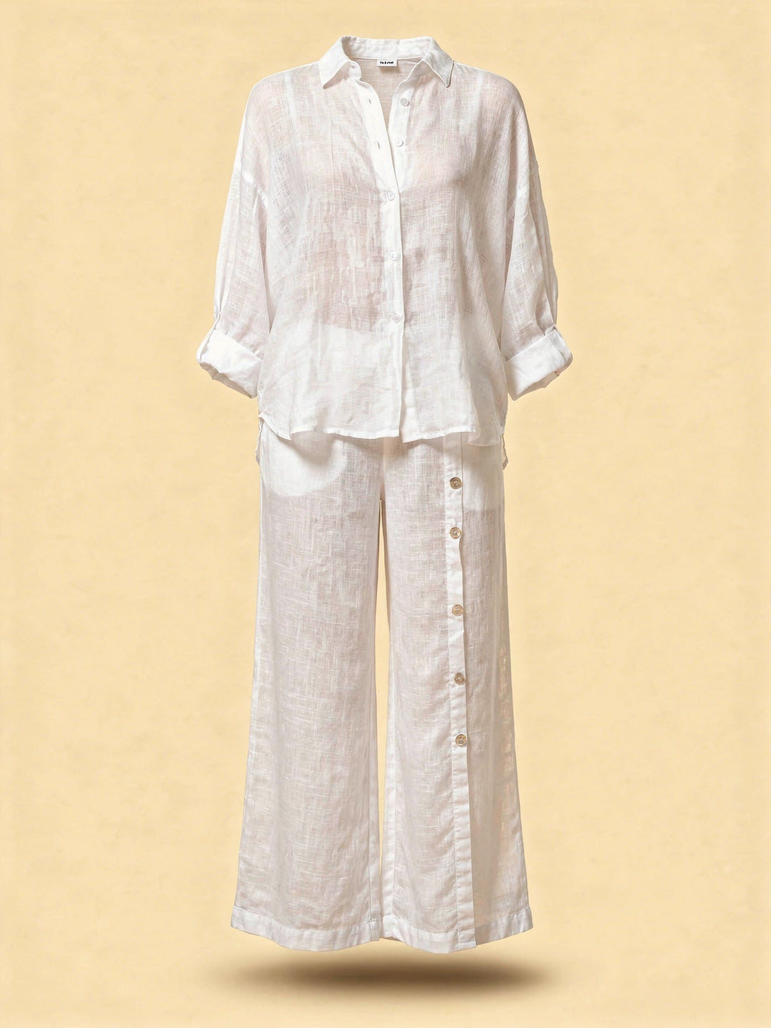 Blusa casual chic donna, oversize e con maniche lunghe, un must-have per la primavera.