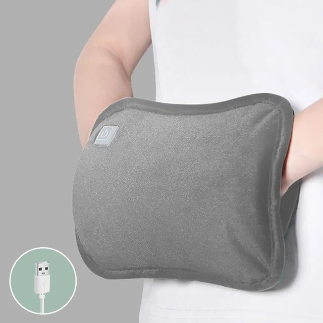 Benessere e sollievo dolori con cuscino riscaldante elettrico portatile per collo e spalle.